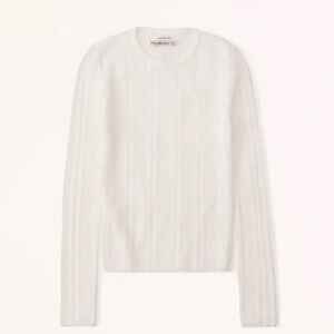 NWOT Abercrombie & Fitch Wool-Blend Merino Wool Crew Sweater